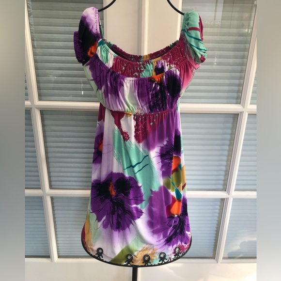 👗 Bright Multi-Color Dress From Nordstroms. - Picture 3 of 9